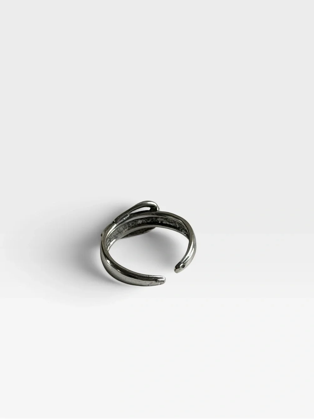 Y2K Silver buckle ring